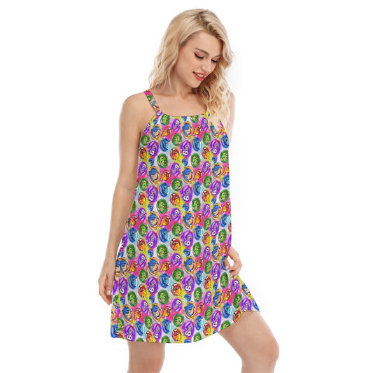 Inside Out Emotions - Women’s Adjustable Sundress