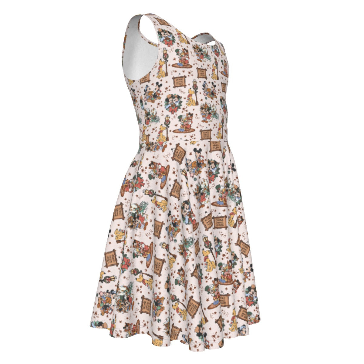 Victorian Holiday Celebration - Kid's Sleeveless Skater Dress