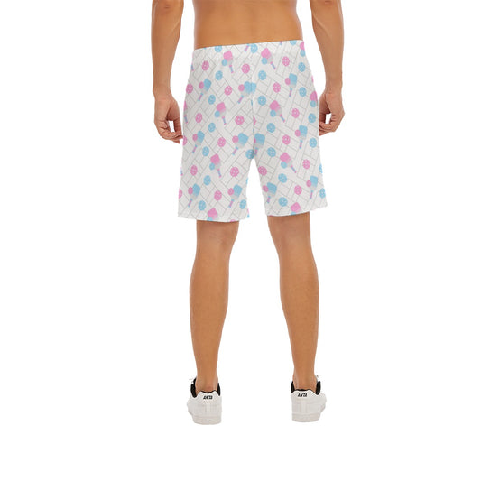 Pickleball Court Spin - Men’s Pocket Beach Shorts
