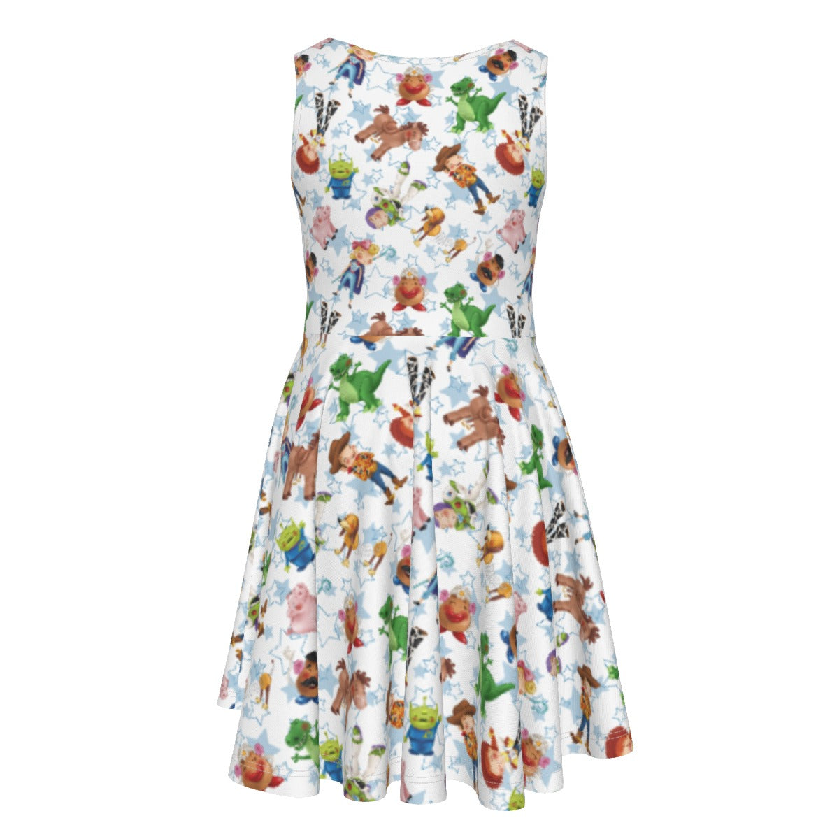 Playful Toy Friends- Kid's Sleeveless Skater Dress