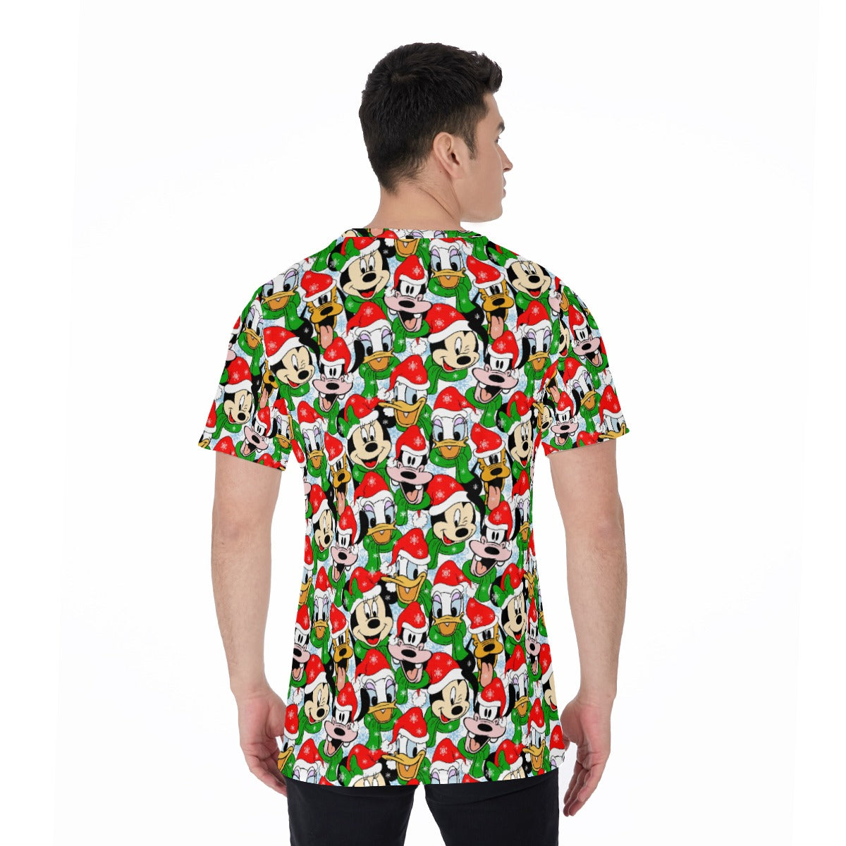 Mouse Friends in Santa Hats - Men's Short Sleeve T-Shirt