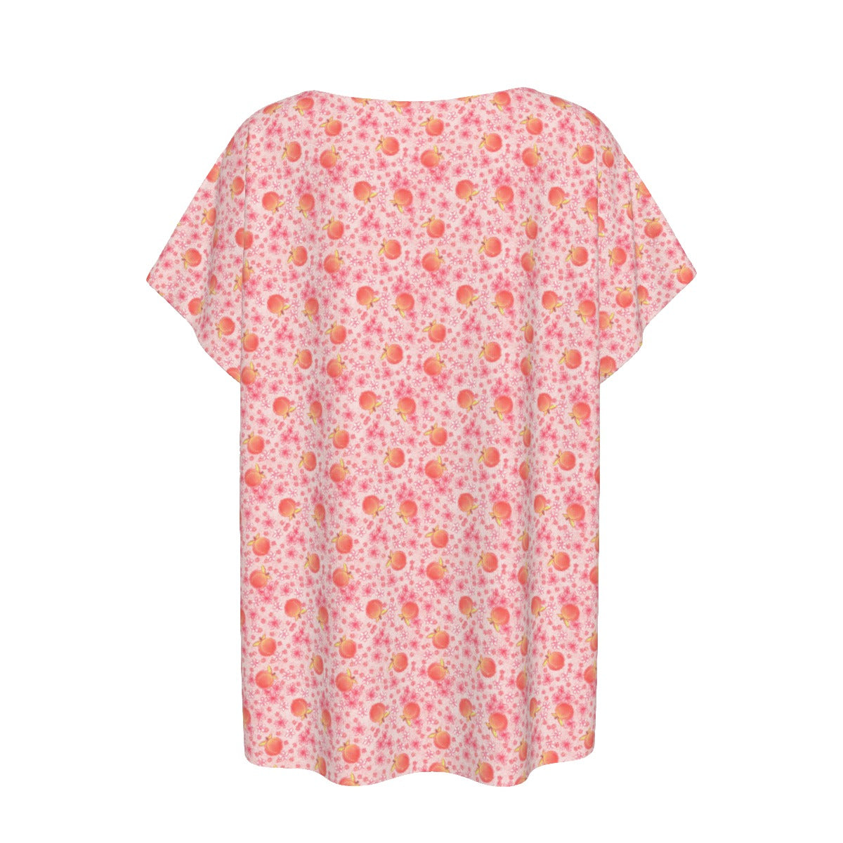 Summer Fruits - Peaches - Women’s Relaxed Fit Scoop Tee