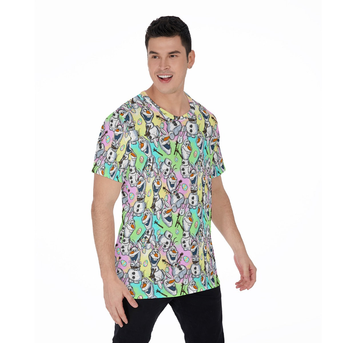 Sketched Snowman Easter - Men's Short Sleeve T-Shirt