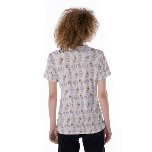 Sweet Springtime Style Duo - Women's Short Sleeve V-Neck T-Shirt