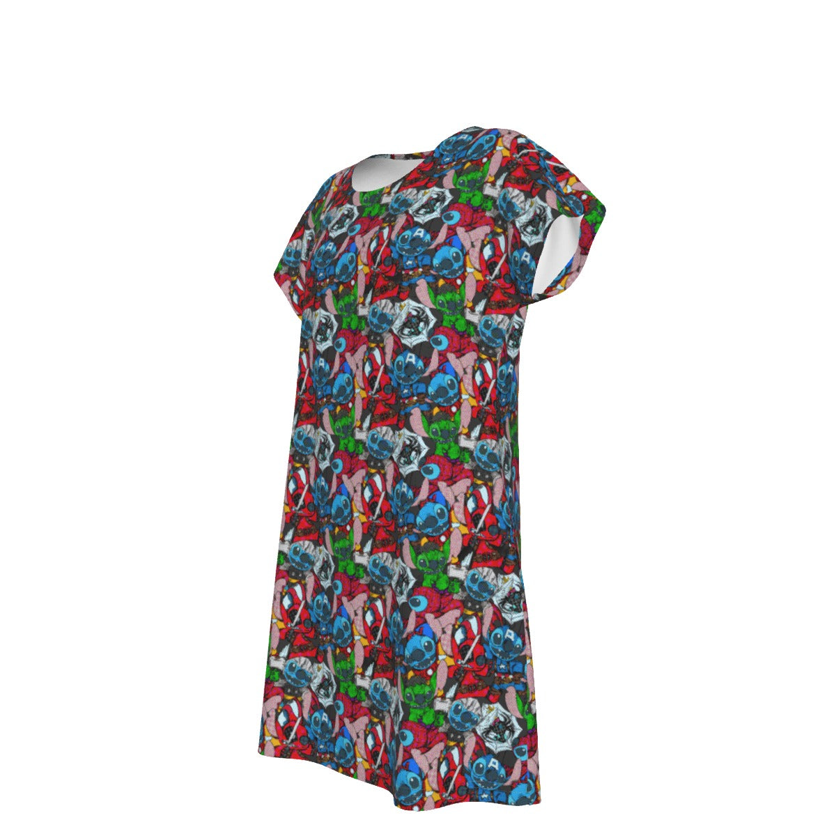 Superhero Stitch - Heroes Assembled - Women's T-Shirt Dress