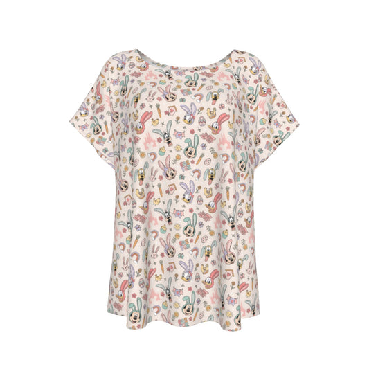 Springtime Friends Celebration Fun - Women’s Relaxed Fit Scoop Tee
