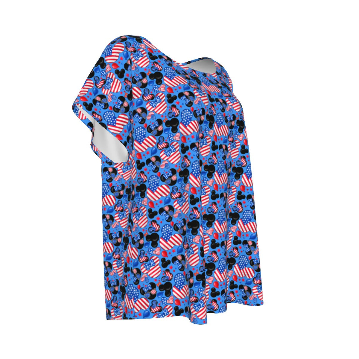 Mouse Fourth of July Celebration - Women’s Relaxed Fit Scoop Tee