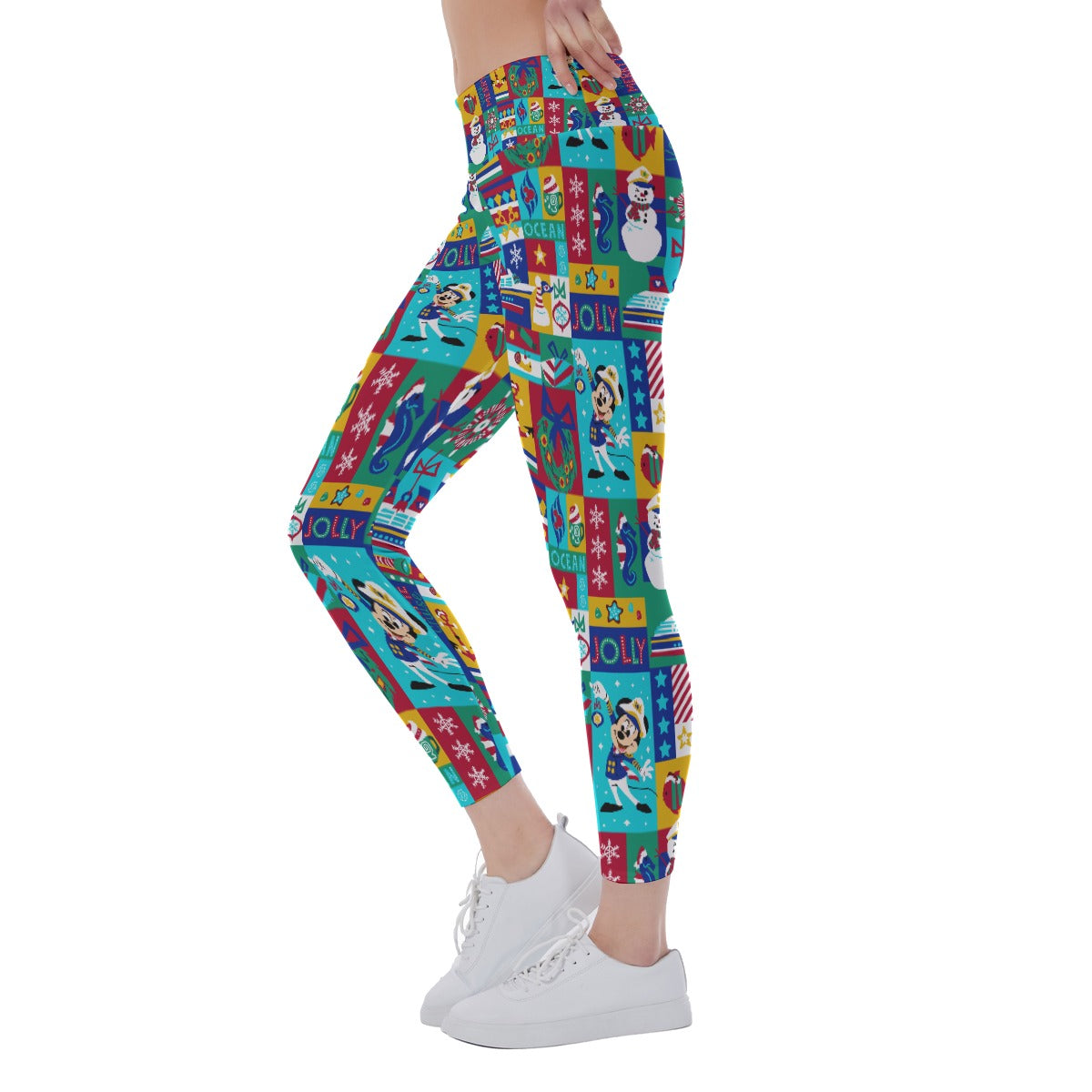 Sailor's Merry-at-Sea Patchwork - Women's Yoga Leggings