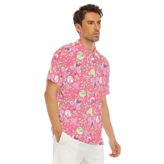 Winter Mouse Snacks & Balloons - Men's Polo Shirt