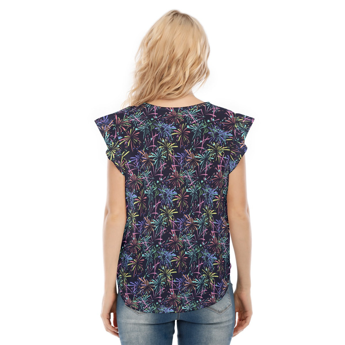 Fireworks - Women’s Flutter Sleeve Top
