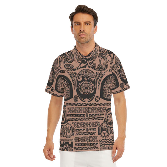 Polynesian Tattoo Motifs - Men's Polo Shirt