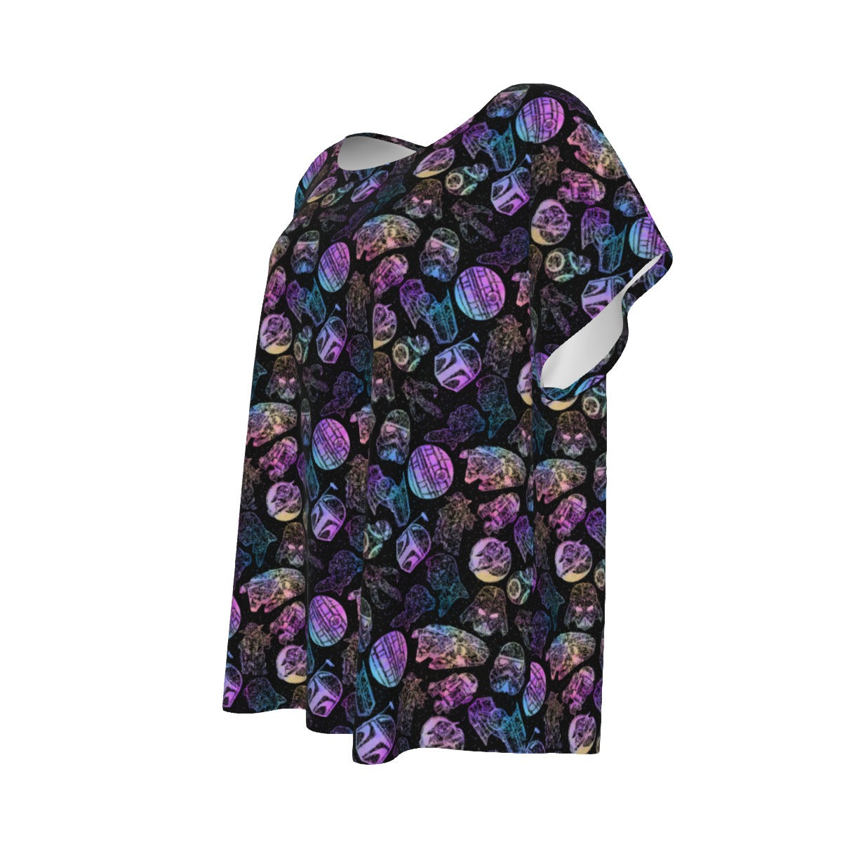Watercolor Galactic Mandalas - Women’s Relaxed Fit Scoop Tee
