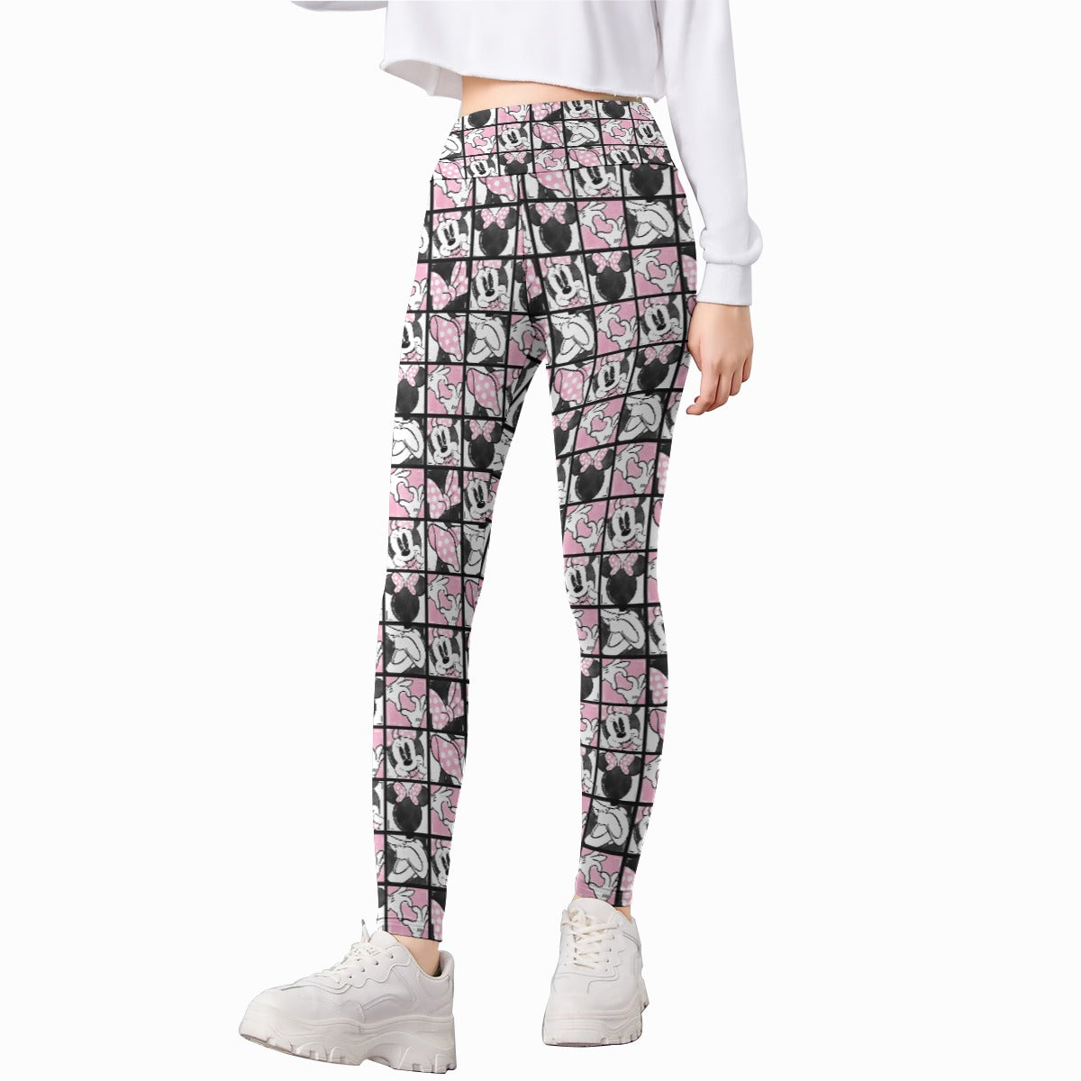 Mouse Bow Block Party - Kid's Leggings