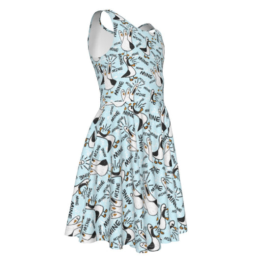 Mine Mine Mine Seagulls - Kid's Sleeveless Skater Dress