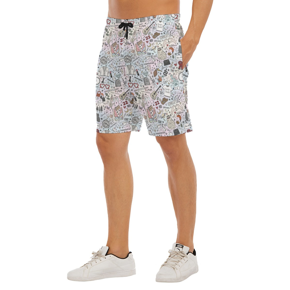 Every Era Collage - Men’s Pocket Beach Shorts