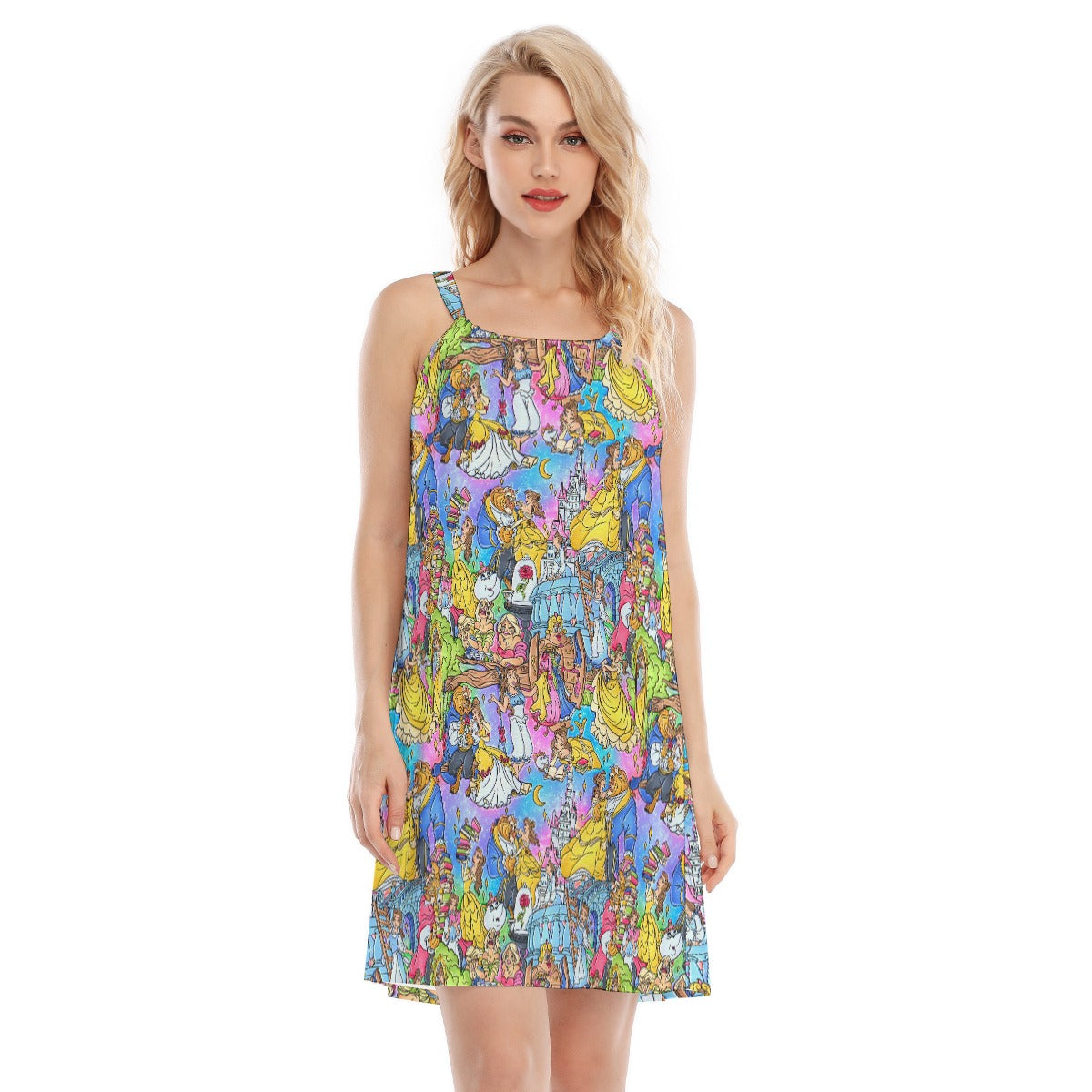 Enchanted Tale Storybook Scenes - Women’s Adjustable Sundress
