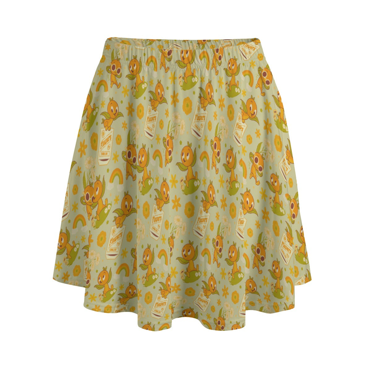 Vintage Citrus Garden - Women's Pocket Skater Skirt
