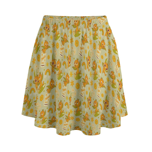Vintage Citrus Garden - Women's Pocket Skater Skirt