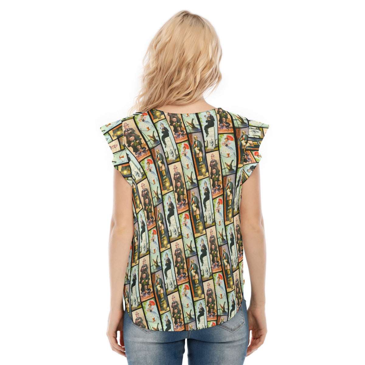 Stretch Room Portraits - Women’s Flutter Sleeve Top