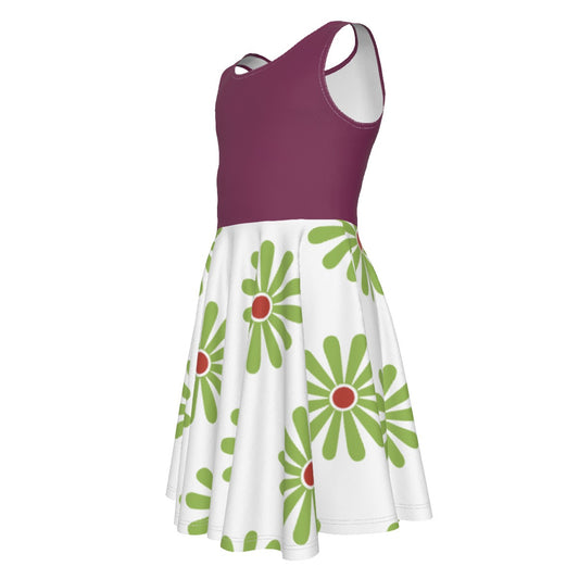 Tightrope Walker Elegance- Kid's Sleeveless Skater Dress