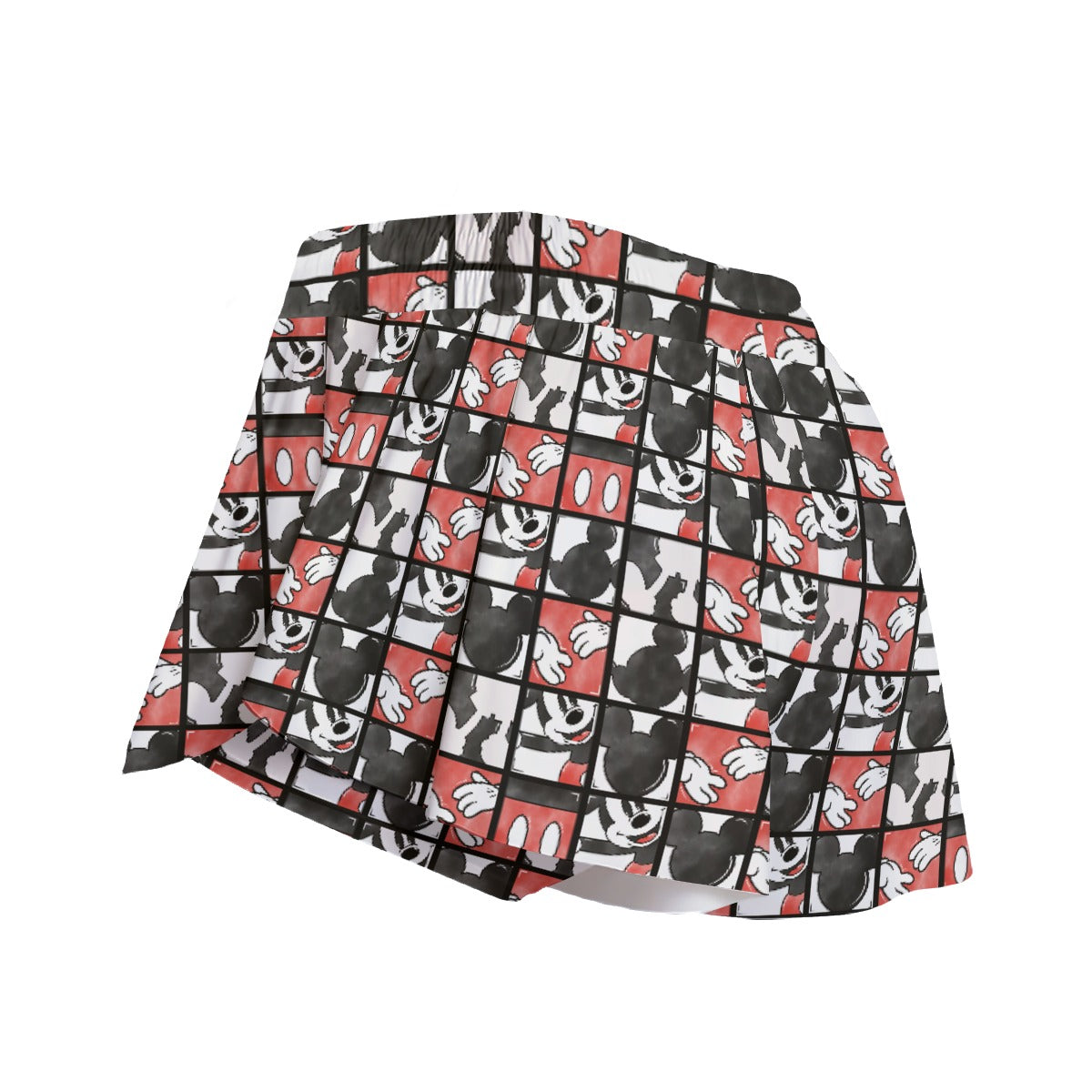 Mouse Block Party - Women's Flowy Pocket Shorts