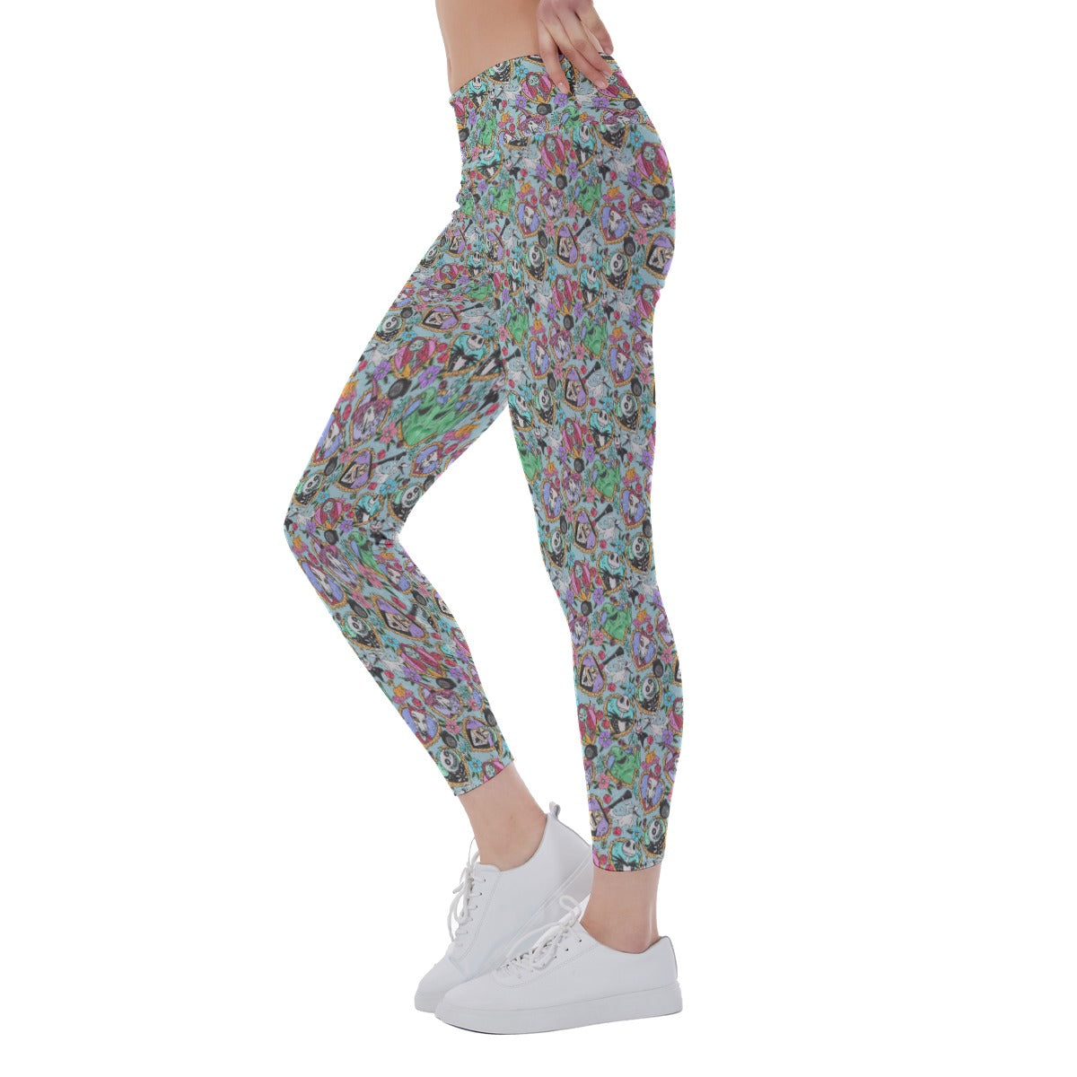 Tattoo Hearts Spooky Crew - Women's Yoga Leggings