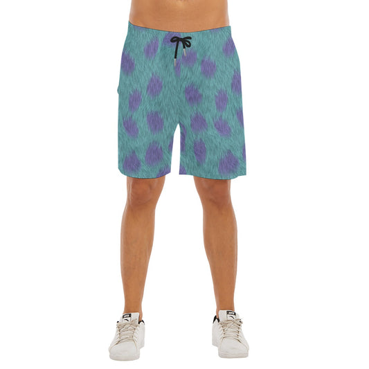 Sully Fur Monsters Inc Inspired - Men’s Pocket Beach Shorts