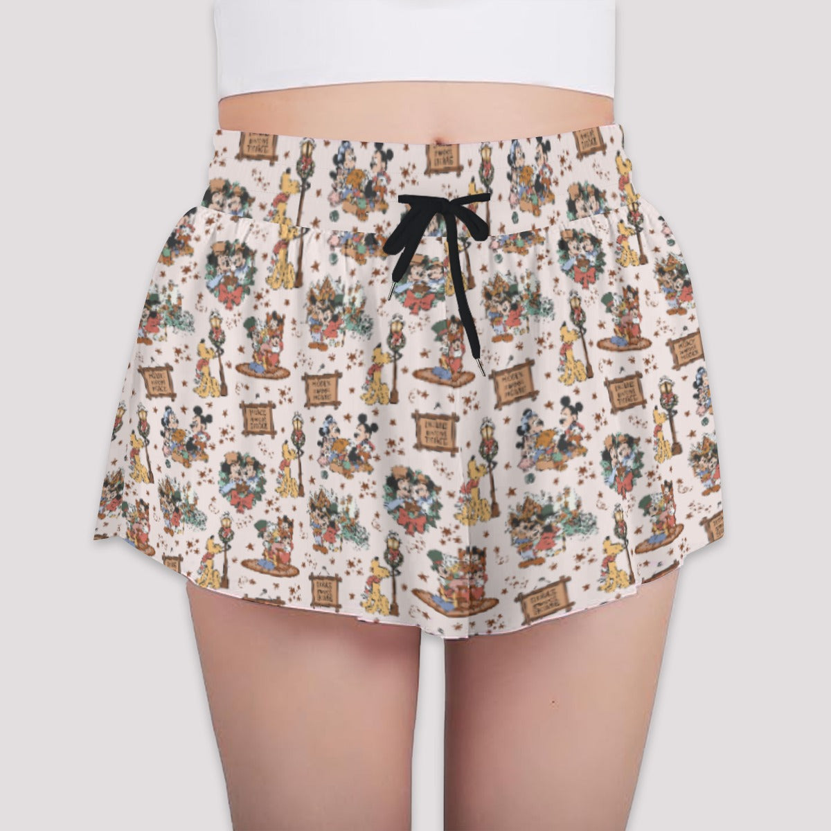 Victorian Holiday Celebration - Girls’ Flowy Pocket Shorts
