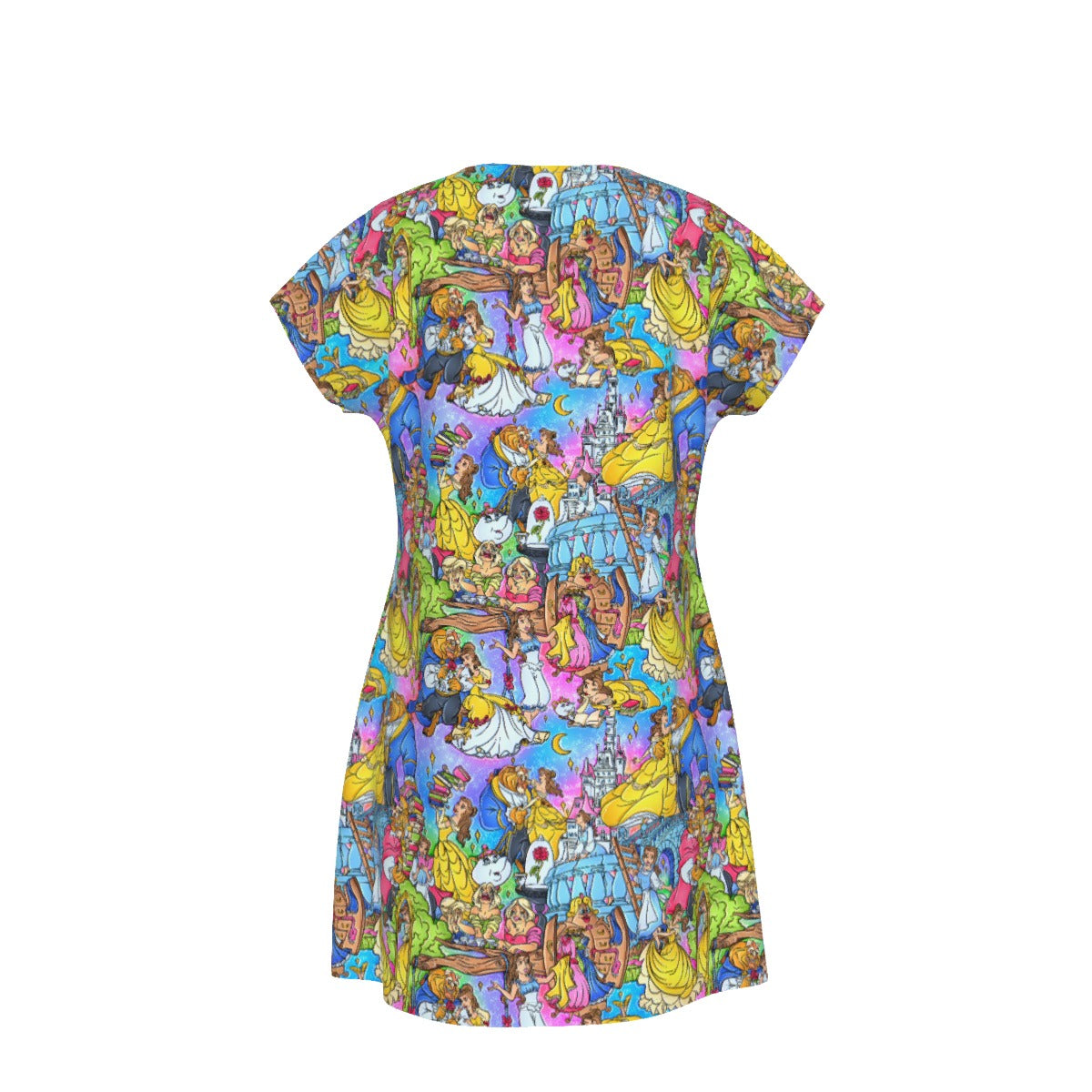 Enchanted Tale Storybook Scenes - Women's T-Shirt Dress