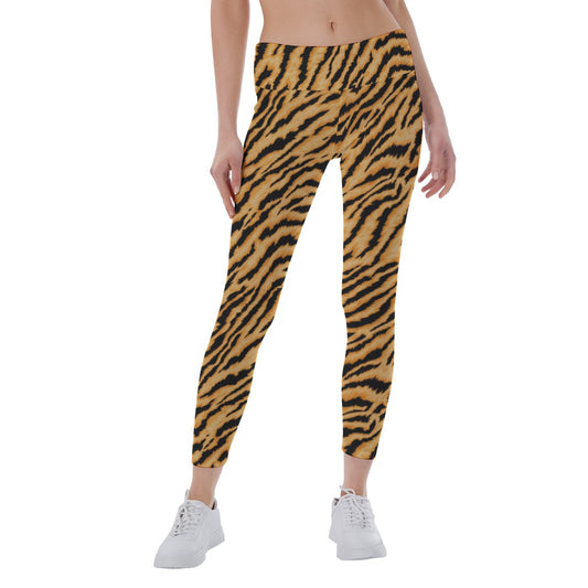 Animal Print - Tiger - Women's Yoga Leggings