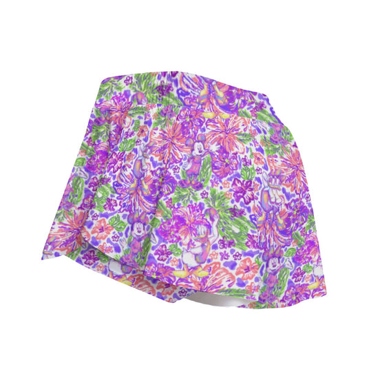 Tropical Splash Vibes - Iconic Crewends - Women's Flowy Pocket Shorts