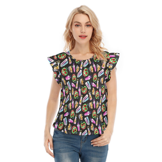 Pick Your Poison - Women’s Flutter Sleeve Top