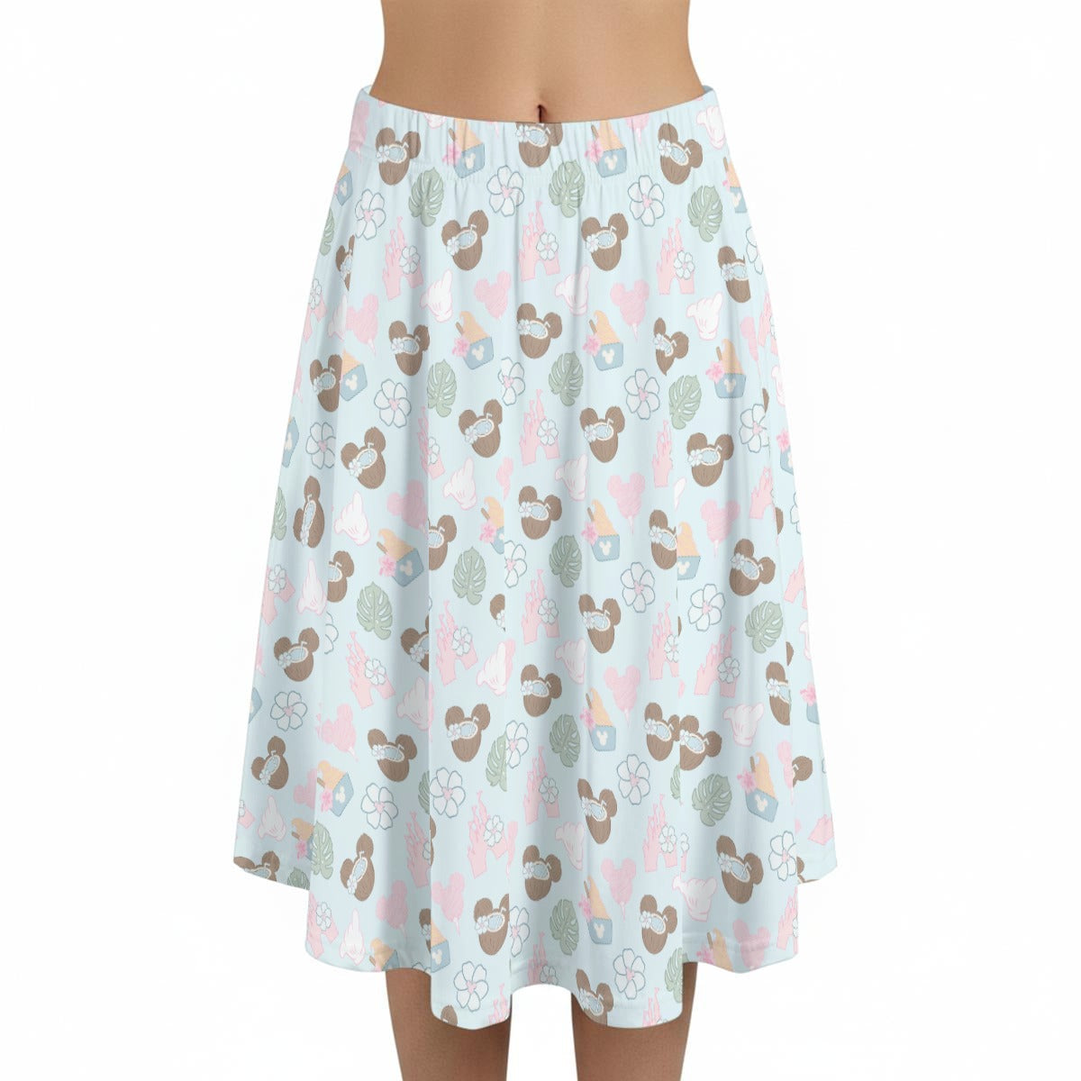 Pastel Island Treats - Women’s Pocket Midi Skirt