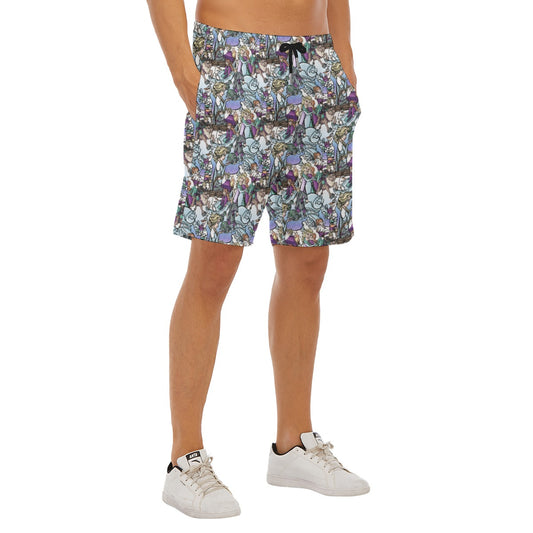 Enchanted Winter Journey - Men’s Pocket Beach Shorts