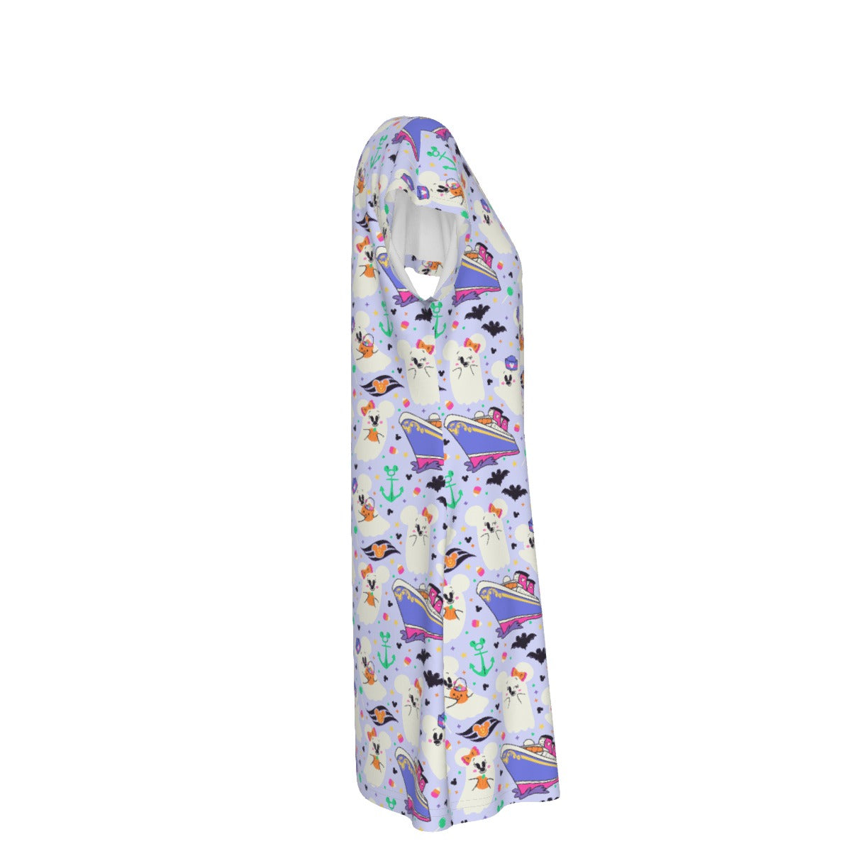 Spooky Sea Ghosts - Women's T-Shirt Dress