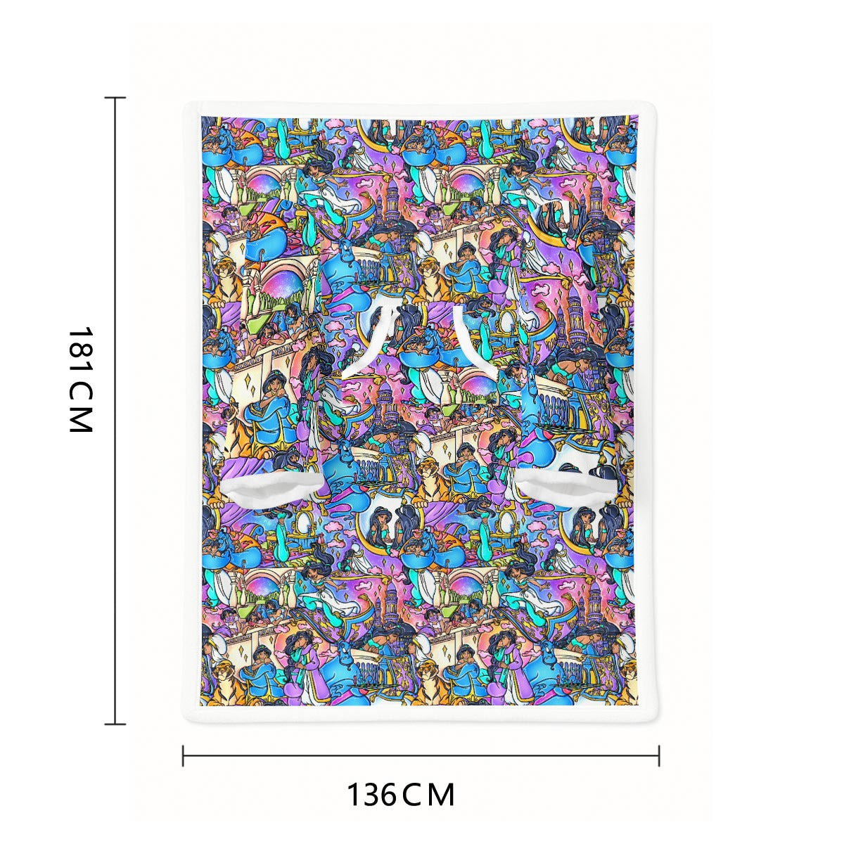 Magic Carpet Storybook Scenes - Wearable Blanket Hoodie