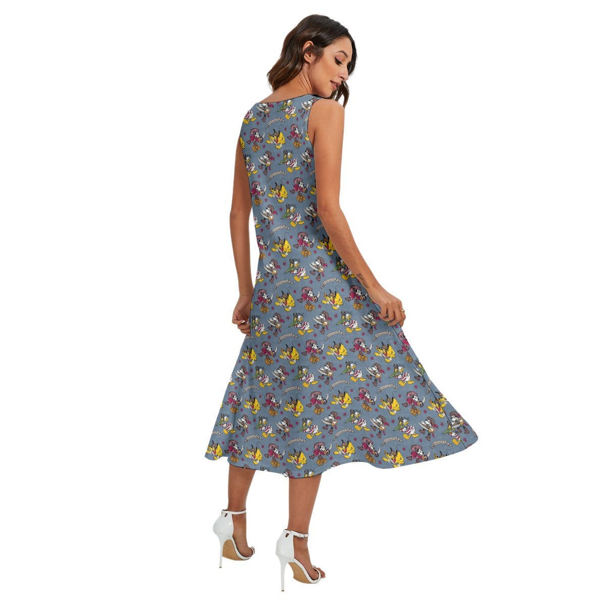 Cruise Pirate Night - Women’s Diagonal Pocket Midi Dress