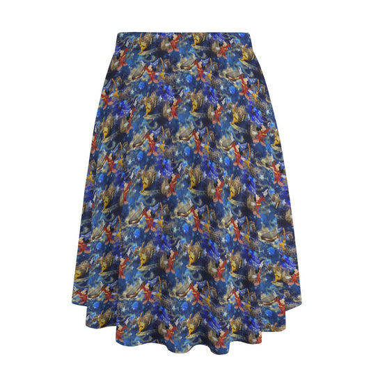 Enchanted Broom Magic - Women’s Pocket Midi Skirt