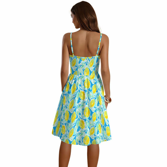 Lemon Drop Daydream - Women's Sweetheart Cami Dress