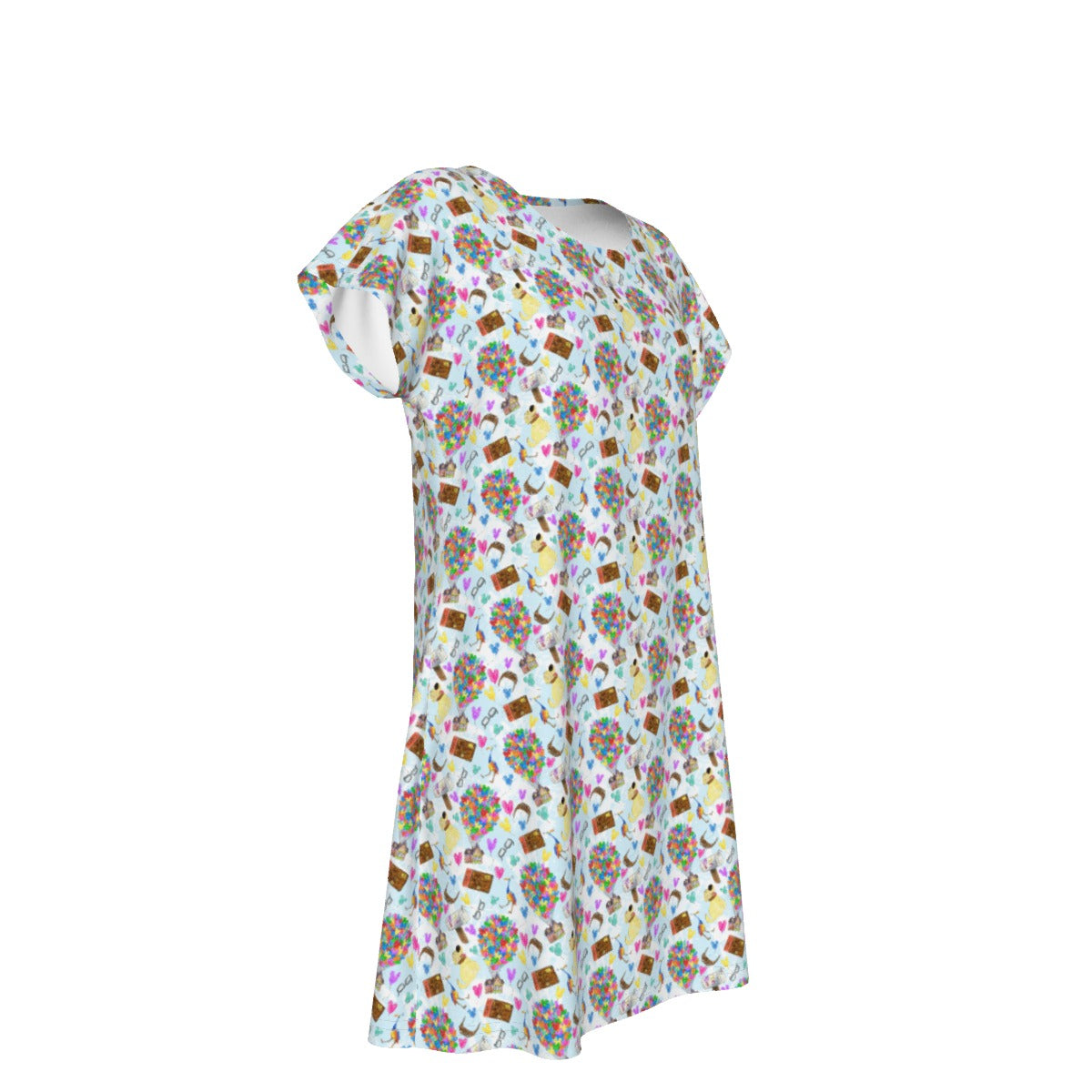 Up Adventure Icons - Women's T-Shirt Dress