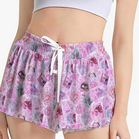 Poisoned Heart Villaintine - Women's Flowy Pocket Shorts