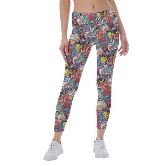 Undersea Crew Sketch - Women's Yoga Leggings