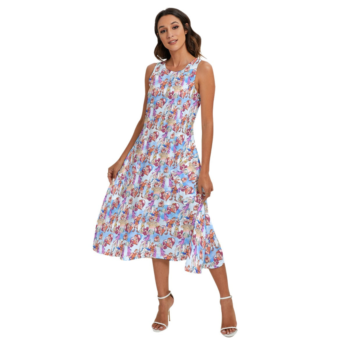 I Won't Say I'm In Love - Women’s Diagonal Pocket Midi Dress