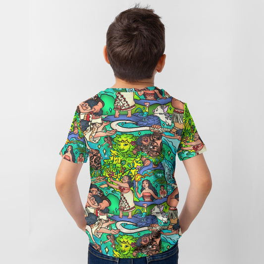 Ocean Voyager Storybook Scenes - Kid’s Short Sleeve T-Shirt