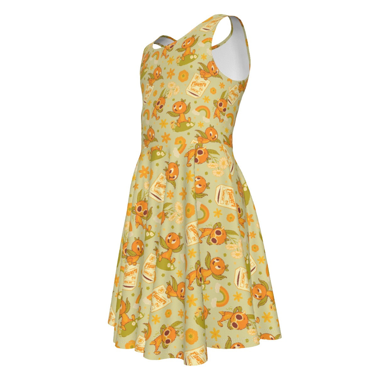 Vintage Citrus Garden - Kid's Sleeveless Skater Dress
