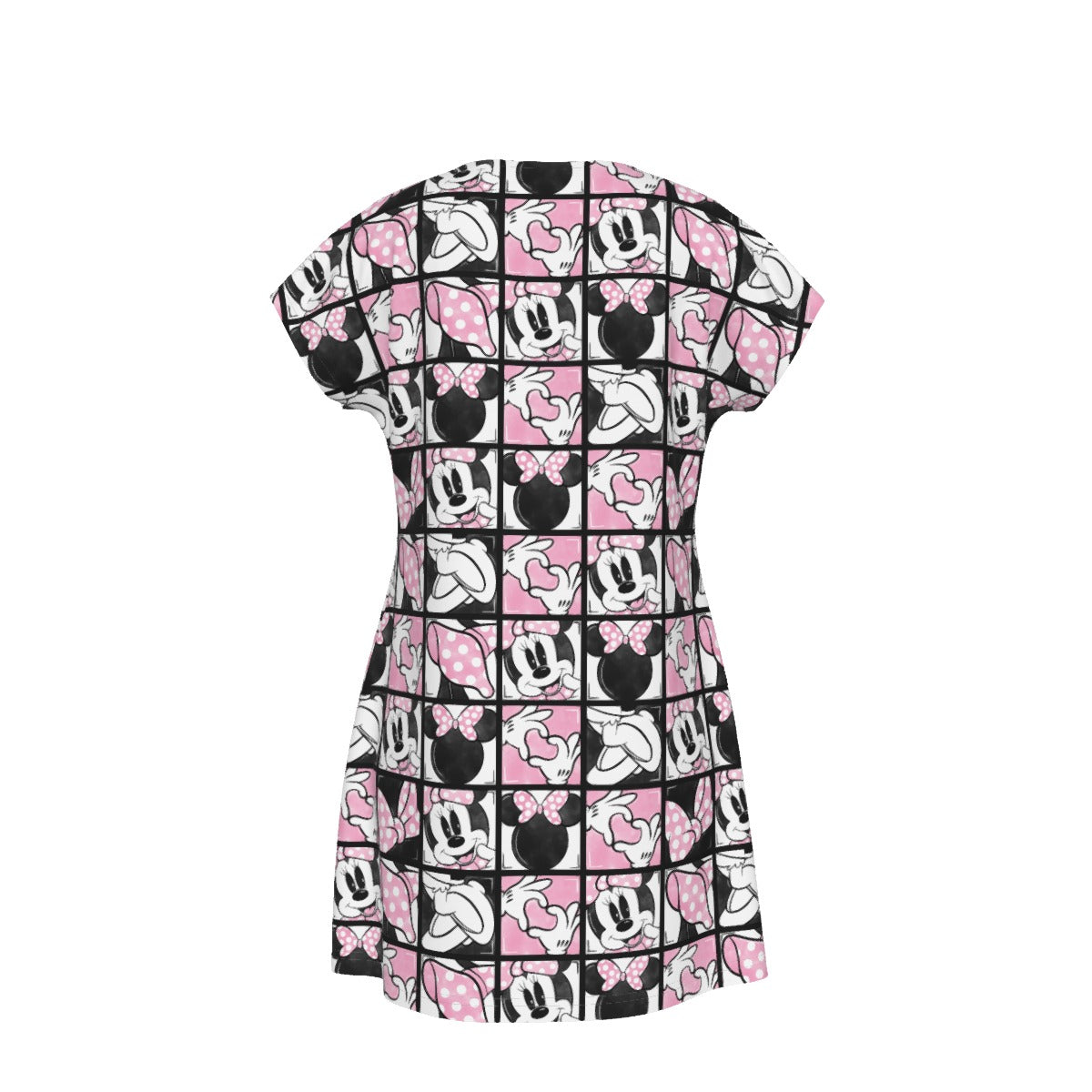 Mouse Bow Block Party - Women's T-Shirt Dress
