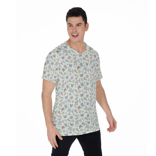 Springtime Bunny Cheer - Men's Short Sleeve T-Shirt