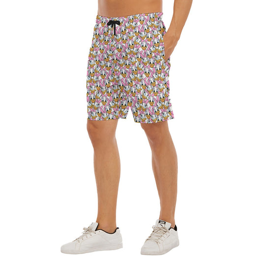 Many Faces of Sassy Duck - Men’s Pocket Beach Shorts