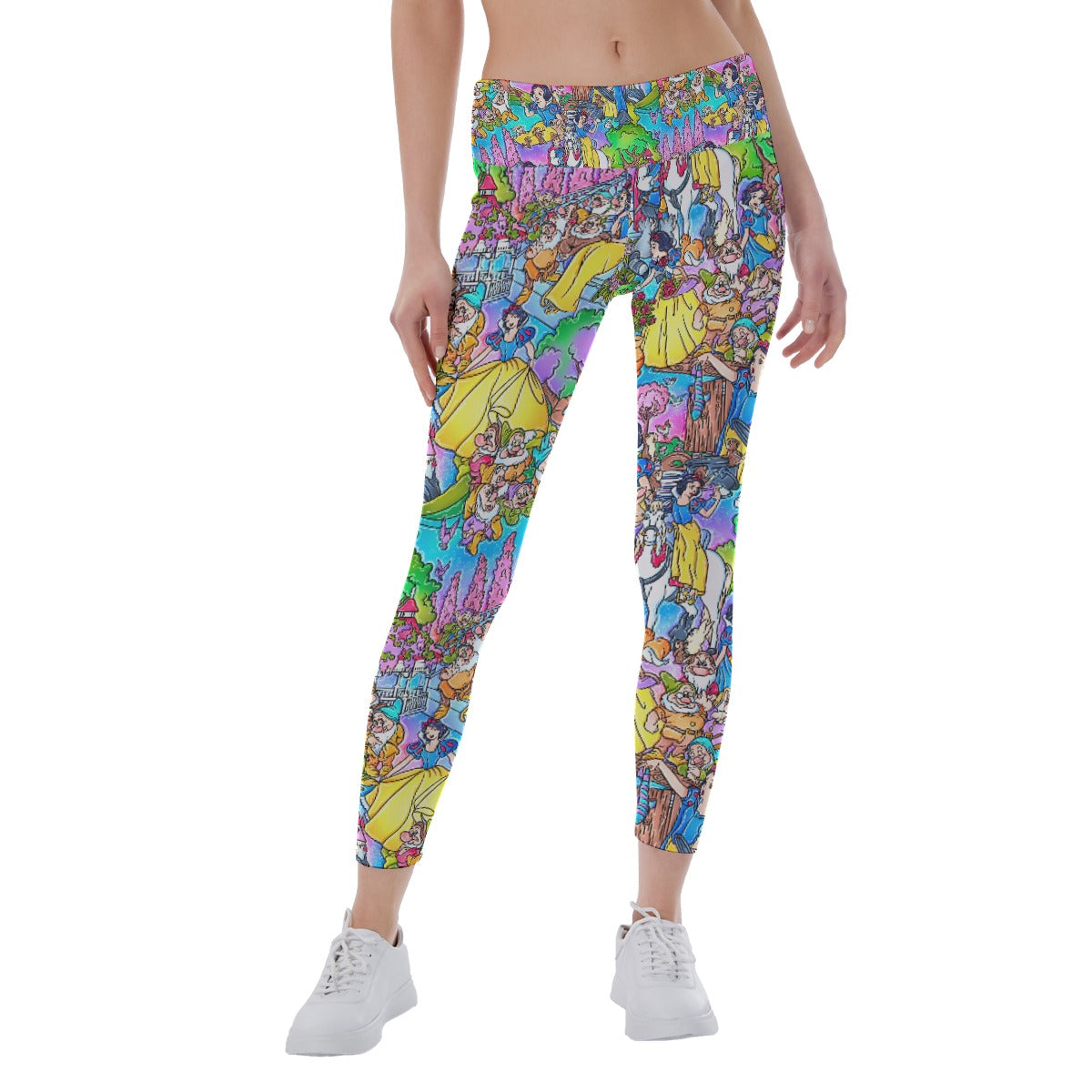 Fairest Princess Storybook Scenes - Women's Yoga Leggings