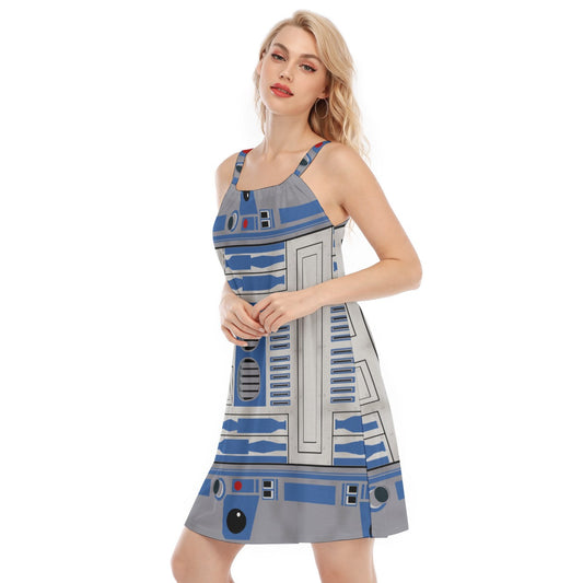Little Blue Droid - Women’s Adjustable Sundress